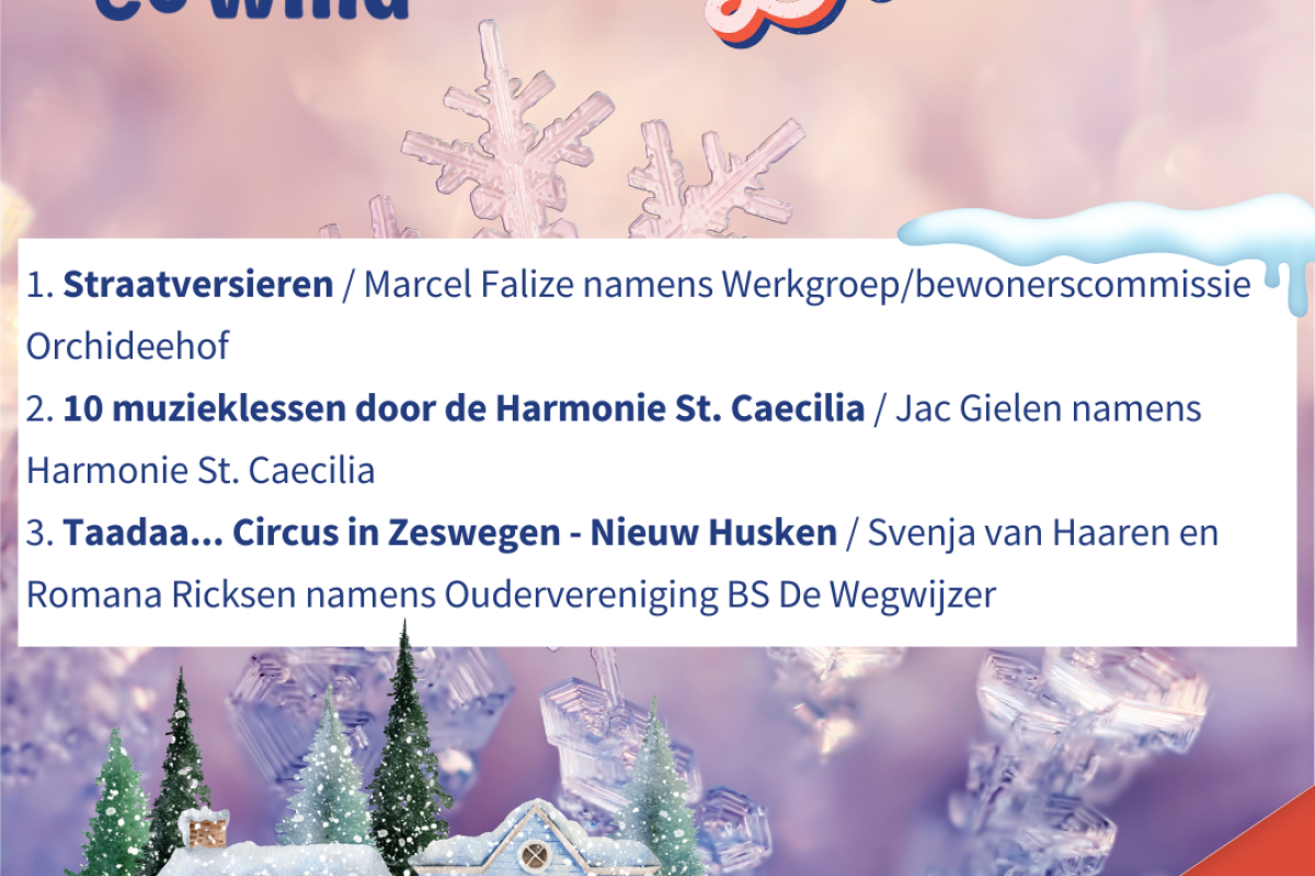 Initiatieven van december