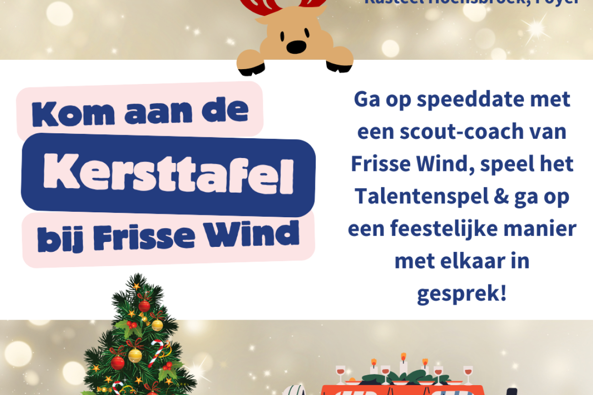 Kom aan de Kersttafel bij Frisse Wind 2